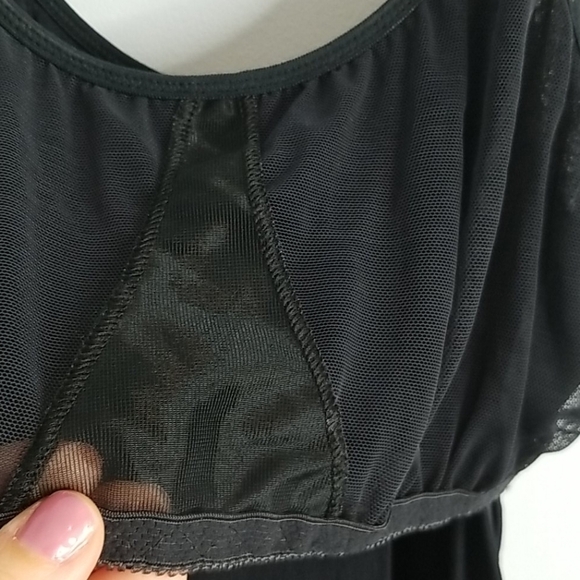 Vintage 1980's OLGA black slip chemise 36 - Picture 6 of 9